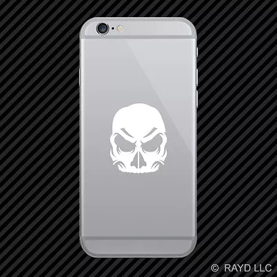 (2x) Half Skull Cell Phone Sticker Mobile Many Colors • $4.96