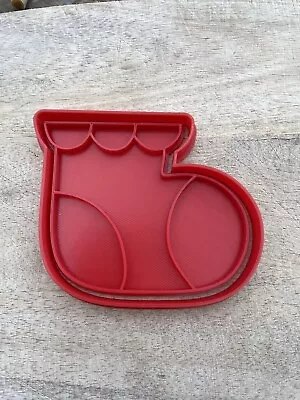 Baby Shower Bootie Sock Biscuit Cookie Cutter & Embosser Baking Cake Decorating • £4.99