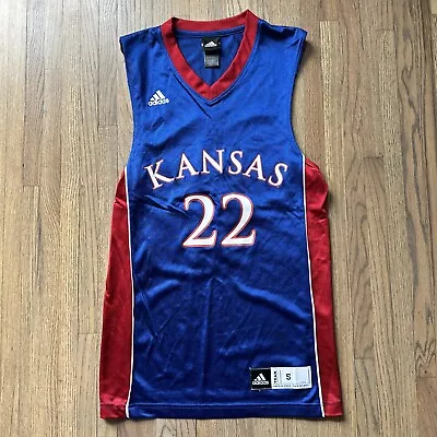 Kansas City Missouri Jayhawks Jersey Adult Size Small Blue Basketball Adidas #22 • $29.99