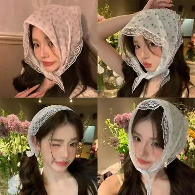 Scarf Women's Fashion Flower Scarf Women's Fashion Lace Headband Lot  Sell • $1.89