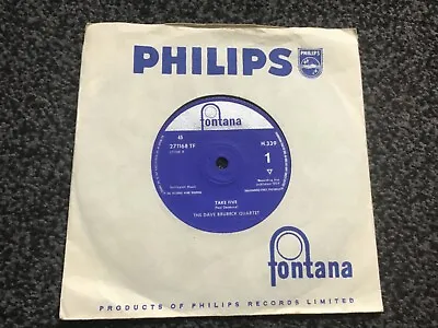 £4.99 • Buy Dave Brubeck Quartet - Take Five  1959 Uk Single Fontana H.339 Near Mint