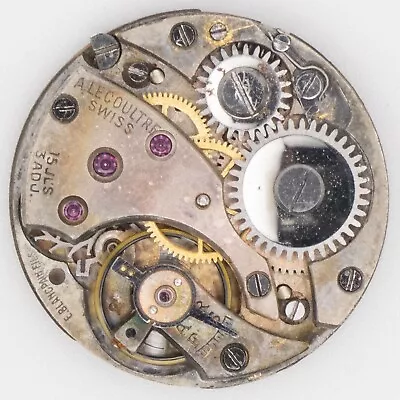 Vintage LeCoultre / Blancpain 15-Jewel Wristwatch Movement Good Balance Parts • $36