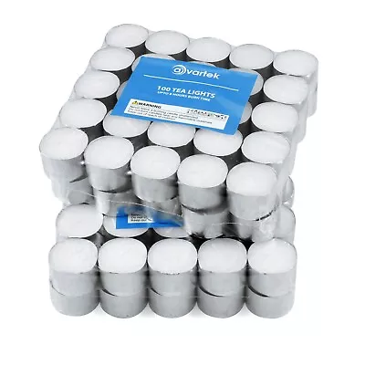 100 X Tealight Candles Outdoor Dining Garden Home Repeller Insect Fly - AVARTEK™ • £12.45