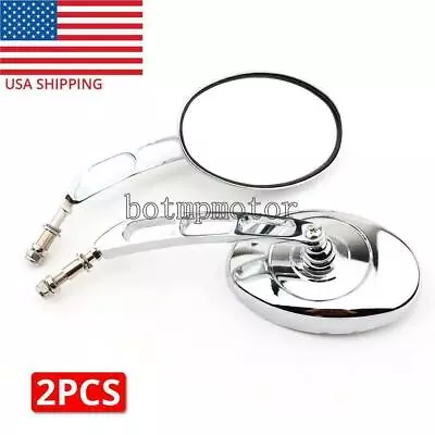 Chrome Motorcycle Rearview Mirrors For Suzuki Boulevard C50 C90 M50 M90 M109R • $28.29