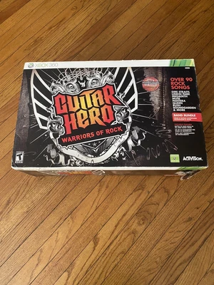 $675 • Buy Xbox 360 Guitar Hero Warriors Of Rock Band Bundle | Sealed New