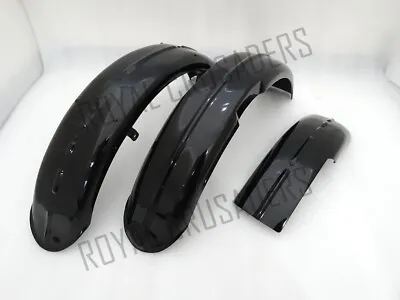 New Matchless G3l Front & Rear Black Painted Mudguard Set (fork Girder Model) • $341.12