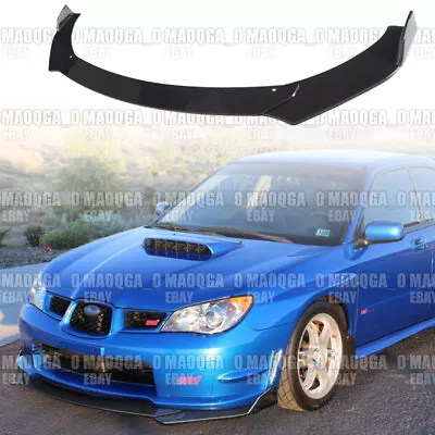 $57.99 • Buy Front Lip Splitter Kit Carbon Style Fit 04 05 06 07 Subaru WRX STI V-Limited