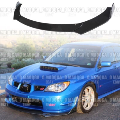 $57.99 • Buy Front Lip Splitter Kit Carbon Style Fit 04 05 06 07 Subaru WRX STI V-Limited