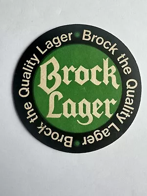 Hall & Woodhouse Blandford Dorset Brock Lager Badger Beer Vintage Beer Mat • £1.30