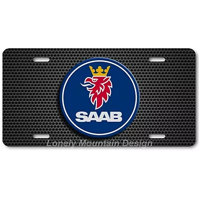 Saab Logo Inspired Art On Grill FLAT Aluminum Novelty Auto License Tag Plate • $19.99