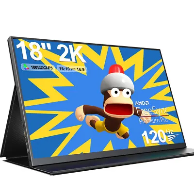 Used | UPERFECT 120Hz Gaming Monitor 18  2K Portable Monitor 16:10 PC Screen • $129.99