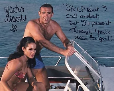 007 Bond Movie Thunderball Photo Signed By Martine Beswick With RARE SCENE QUOTE • £35