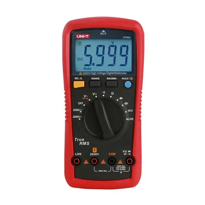 UNI-T UT892 2000V High Voltage Digital Multimeter 6000 Counts True RMS ⊕IK • £32.39