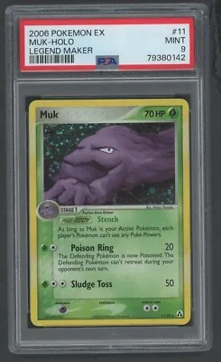 Pokemon Card - PSA 9 Muk 11/92 - EX Legend Maker Holo - MINT - PSA9 • £17.99