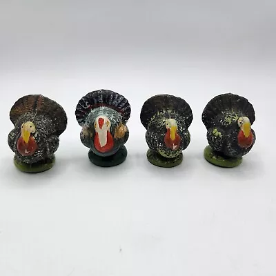 4 Vintage Composition Paper Mache Turkey Candy Container Thanksgiving Japan  • $39.95