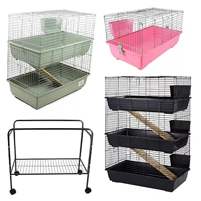 Indoor Rabit Cages 80 100 120 Cm Single Double Triple Tier - Stand - Brand New • £64.12