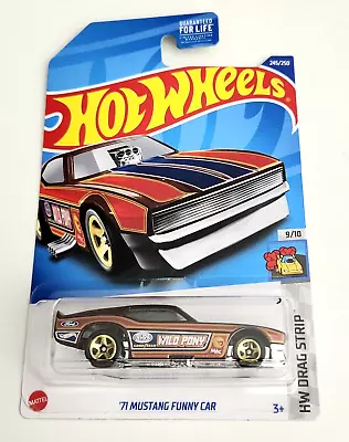 Hot Wheels '71 Mustang Funny Car #245 - 2022 HW Drag Strip - Treasure Hunt • $10.99