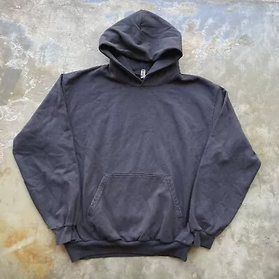 Los Angeles Apparel LA Hoodie SIZE XL Black Garment Dye 14oz • $49.99