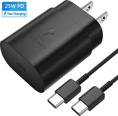 For Samsung A03s A14 A54 S22 S23 FE Ultra 5G Charger 25W C Power Adapter + Cable • $5.98