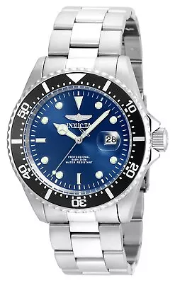 Invicta 22054 Gent's Pro Diver Blue Dial Steel Bracelet Dive Watch • $57.99