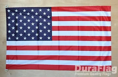 USA UNITED STATES OF AMERICA DURAFLAG D-RINGS 150cm X 90cm HIGH QUALITY FLAG • £25.24