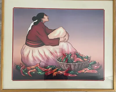 RC Gorman “Chili Peppers  Signed Framed Matted 29 X35  • $888.99