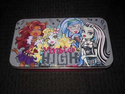 £12.71 • Buy Monster High Pencil / Storage Box Metal