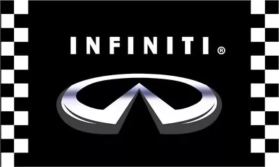 Infiniti Checkered Racing 3x5 Ft Banner Flag Car Racing Show Garage Workshop • $16.20