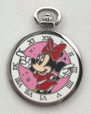 Disney Pocket Watch - MINNIE MOUSE Pin 2015 PWP 112973 Clock Trading • $14.99