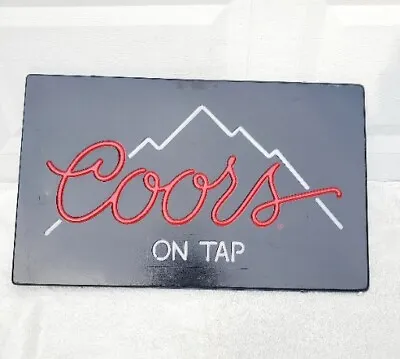 Authentic Vintage Coors Beer Light-Up Faux Neon Sign - 15.5  X 25.5 • $39.99