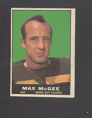 1961 Topps Football Card #42 Max McGee-Green Bay Packers Ex Mint Card • $9.50
