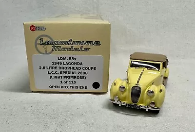 Lansdowne Models 1949 Lagonda 2.6 Litre Drophead Coupe LDM58X 1/43 • £55