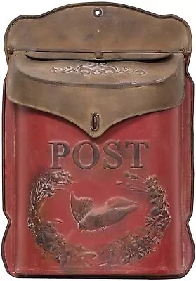 Gifts Vintage Rusted Post BoxMailbox Wall MountMailboxes & Accessories • $54.89