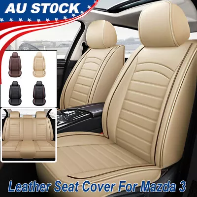 Breathable Leather Car Seat Covers Front/Full Set Cushions For Mazda 3 Interior • $106.27