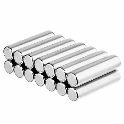 1/4 X 1 Inch Neodymium Rare Earth Cylinder/Rod Magnets N52 (14 Pack) • $21.99