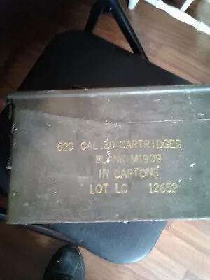 Vintage  Early  US Military Surplus Ammo Can -  • $9.71