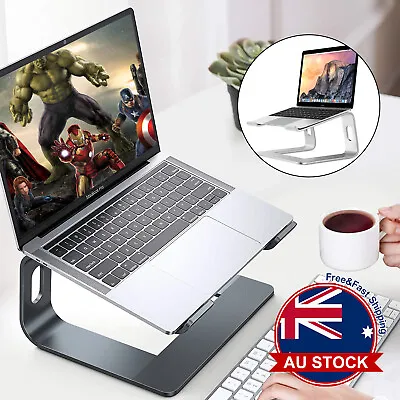 $24.79 • Buy Portable Aluminium Laptop Stand Tray Holder Cooling Riser For 10”-15.6” MacBook