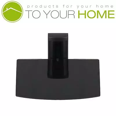 Sleek Black Glass Single Wall Mounted Shelf - Modern Floating Design • £9.69