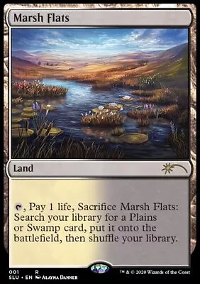 MTG Magic The Gathering Marsh Flats (1/26) Secret Lair Ultimate Edition NM • $22.95