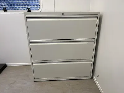 £70 • Buy Office Home Metal Filing Cabinet Cupboard Storage 3 Draw Unit Very Heavy Duty
