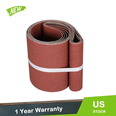 5PCS Sanding Belts 6x48 In 80 Grit Belt Sander Sandpaper Aluminum Oxide • $20.99
