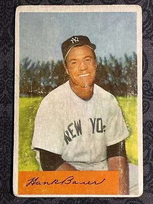 Hank Bauer #129 1954 Bowman • $11.99