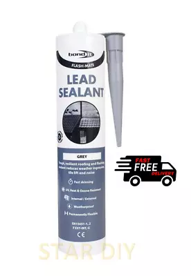 Lead Sealant Roof Mate Flashing Mastic Mortaring Waterproof Sealant Roofing Grey • £29.99