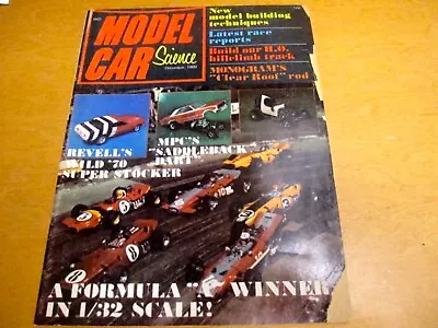 Vintage  Model Car Science Magazine December  1969 • $14