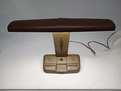 Vintage Moe Light USA WWII Era Machine Age Art Deco Airplane Wing Desk Lamp • $65