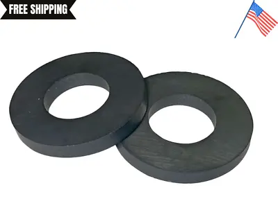 2 Pack Ceramic Ring Magnets Ferrite Strong Magnetic Material Free& Fast Shipping • $6.64