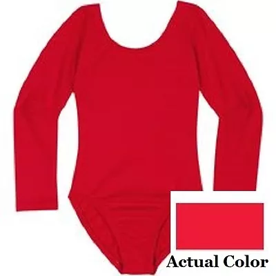 Mondor 497 Red Women's Size Small (4-6) Long Sleeve Leotard • $14.99