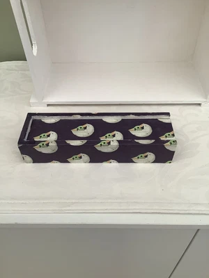 £6.50 • Buy Decoupaged Wooden Pencil Box With Pen Pencil Ruler Ect