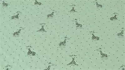 Luxury DIMPLE BABY Cuddle Soft Fabric Material - GREEN GIRAFFE • £79.99