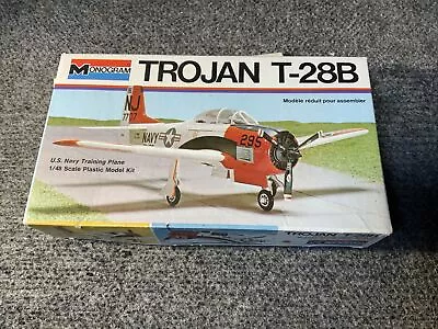 Monogram Trojan T-28B 1/48 Scale Vintage Model Airplane Kit #5100 • $18.64